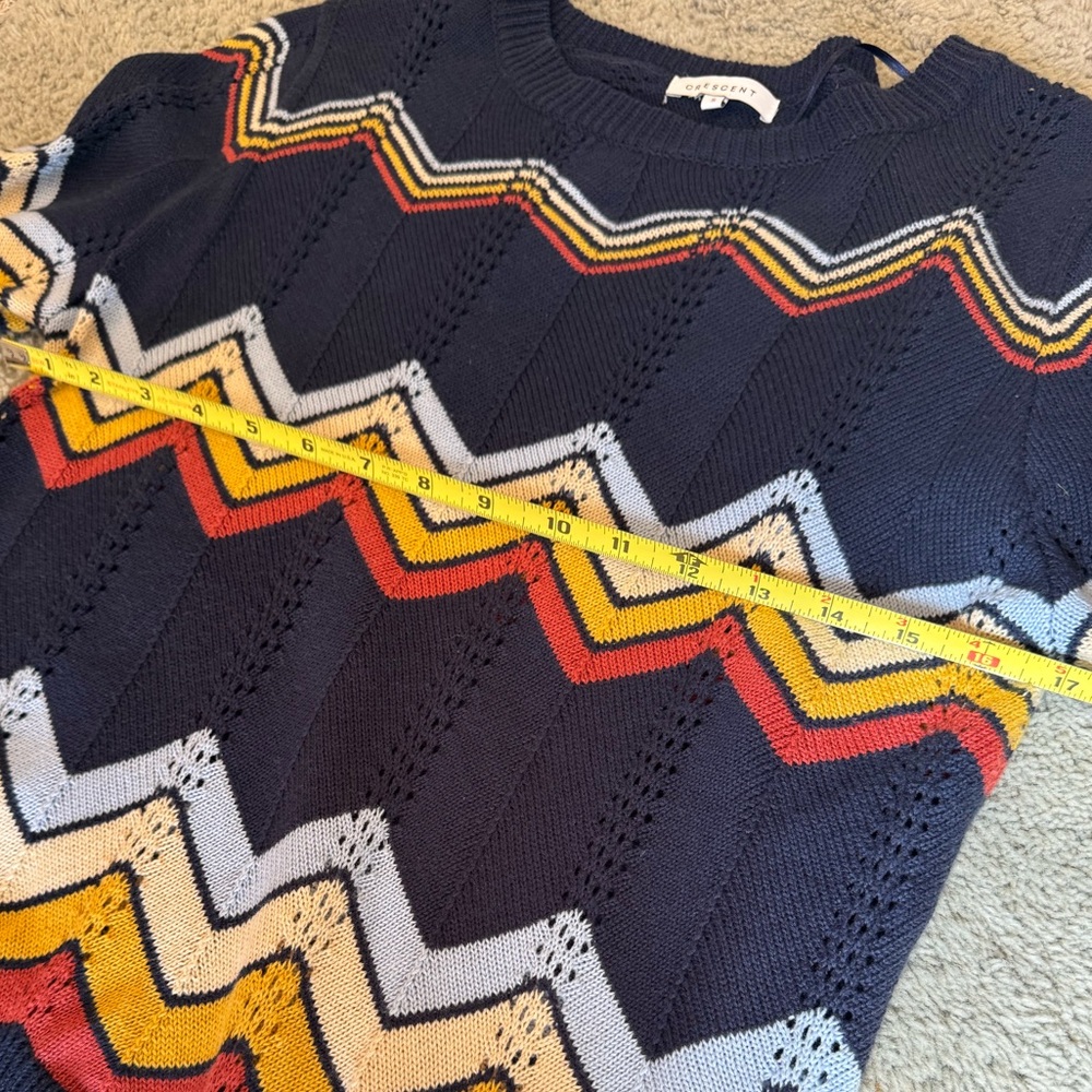 Midnight Ziggy Short Sleeve Sweater Size Small - NWOT - Picture 3 of 6
